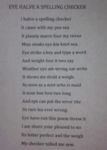 All of these words are spelled wrong.